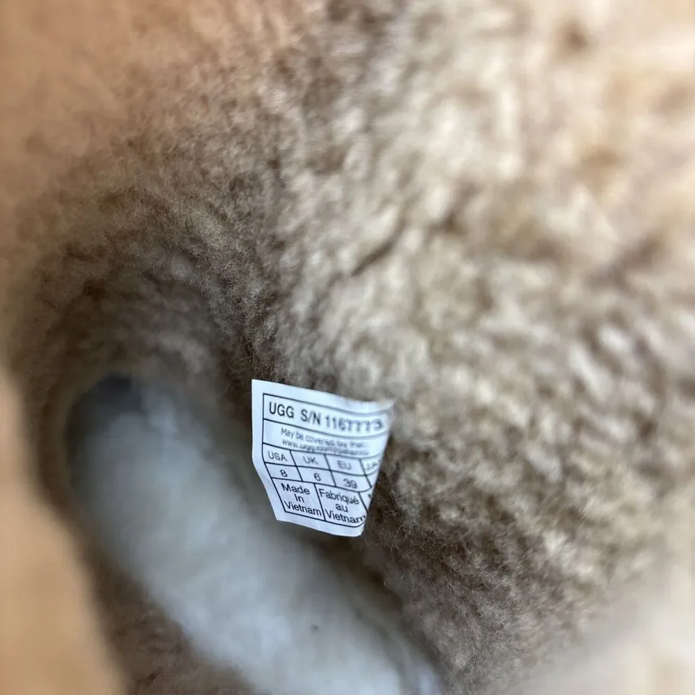 New UGG Classic Tall 8 New Heights Cuffable Suede Platform Sand Boots SOLD OUT! - Picture 14 of 16